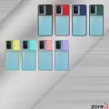 Oppo A96 4G Kılıf Lopard Slayt Sürgülü Kamera Korumalı Renkli Silikon Kapak