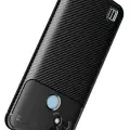 Realme C25 Kılıf Lopard Kamera Korumalı Karbon Desenli Negro Kapak Orijinal Yüzey Kılıf