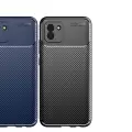Samsung Galaxy A03 Kılıf Lopard Kamera Korumalı Karbon Desenli Negro Kapak Orijinal Yüzey Kılıf