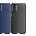 Samsung Galaxy M52 Kılıf Lopard Kamera Korumalı Karbon Desenli Negro Kapak Orijinal Yüzey Kılıf