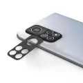 Xiaomi Mi 10T 5G Lopard Siyah Çerçeveli Lens Koruma Parlak Renkli Kamera Koruyucu CL-08 Cam 3D-Kamera-Cam