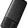 Xiaomi Poco M5S Kılıf Lopard Kamera Korumalı Karbon Desenli Negro Kapak Orijinal Yüzey Kılıf