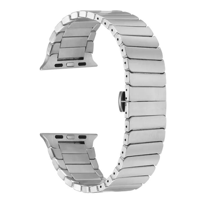 ​​​Apple Watch 46mm Series 10 Kordon KRD-79 Metal Strap Kayış