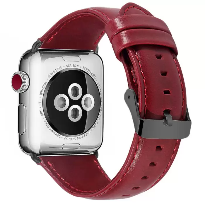 ​​​Apple Watch Ultra 49mm Kordon Luxury Leather Deri Strap Kayış