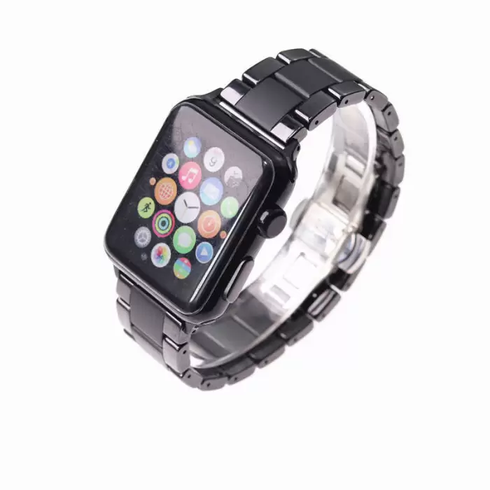 ​​​Apple Watch Ultra 49mm Kordon Mat Seramik Metal Strap Kayış