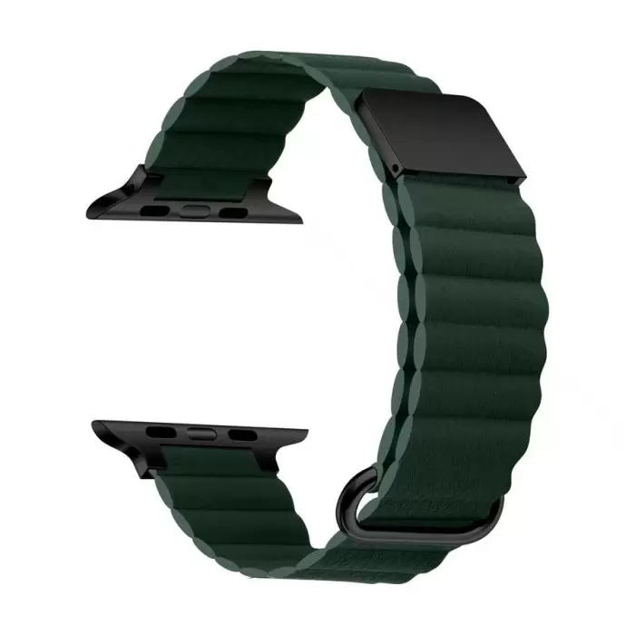 ​​​Apple Watch 42mm 10.Nesil KRD-78 PU Deri Kordon Strap Kayış