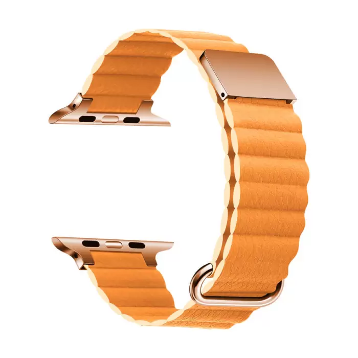 ​​​Apple Watch Ultra 49mm KRD-78 PU Deri Kordon Strap Kayış