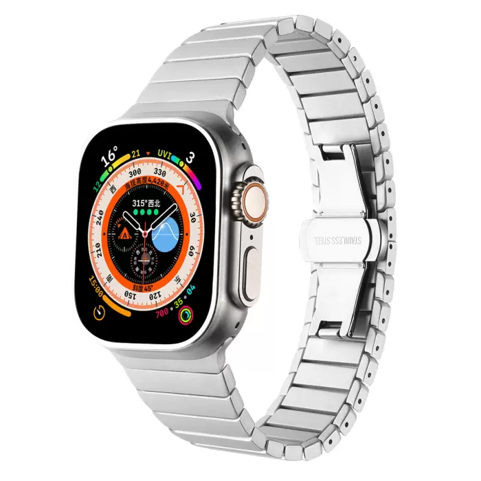 ​​​Apple Watch 42mm Kordon KRD-79 Metal Strap Kayış