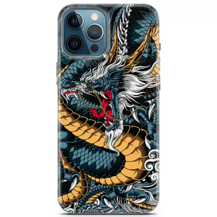Apple iPhone 12 Pro Max Uyumlu Kılıf Opus 26 Dragon Attack Soft Kapak Food