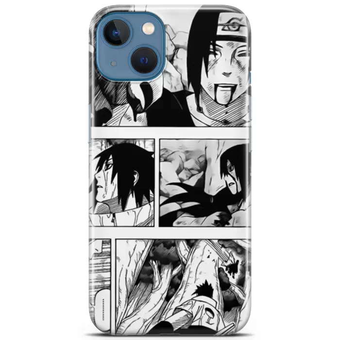 Apple iPhone 13 Uyumlu Kılıf Opus 30 Naruto Manga Kenarları Şeffaf Kapak Hallowen