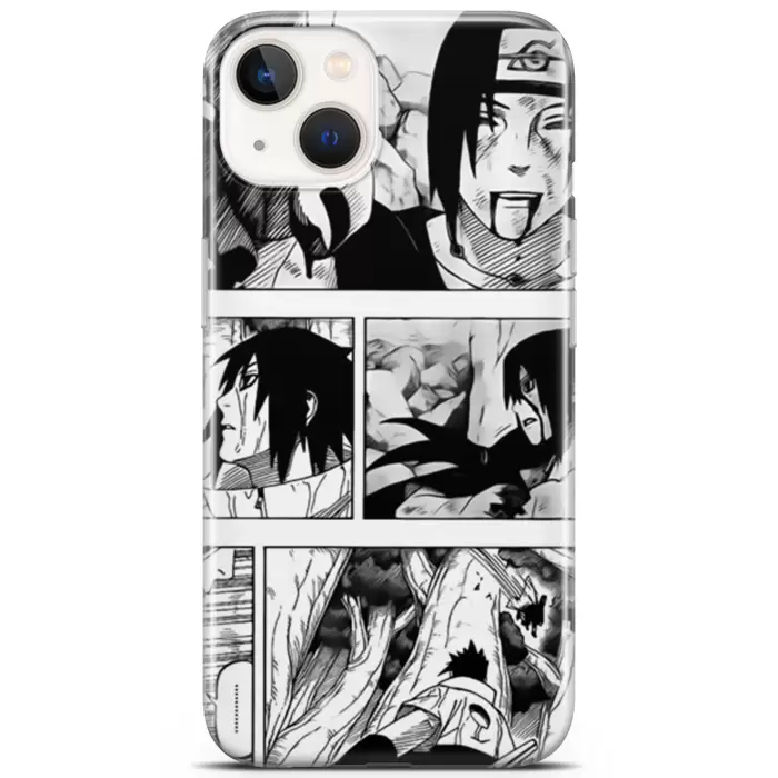 Apple iPhone 13 Mini Uyumlu Kılıf Opus 30 Naruto Manga Kenarları Şeffaf Kapak Hallowen