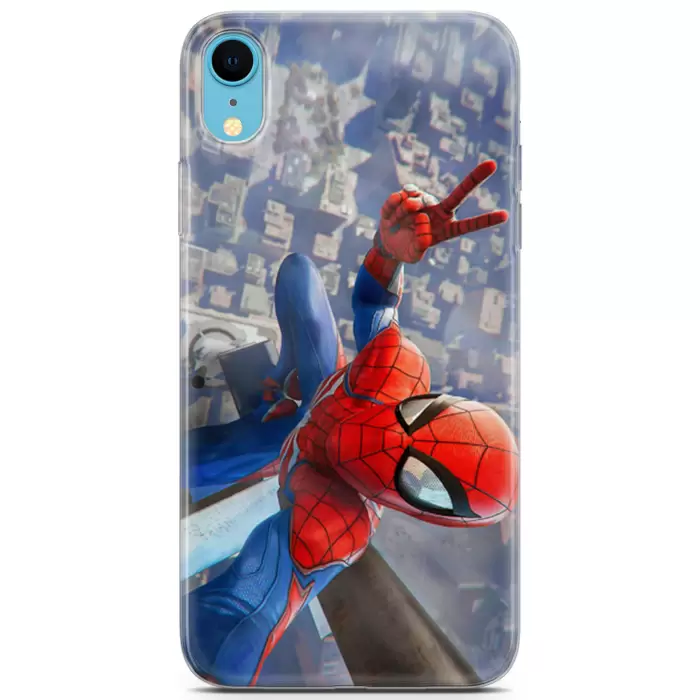 Apple iPhone XR Uyumlu Kılıf Opus 21 Spiderman Tablo Darbe Önleyici Kapak Sunset