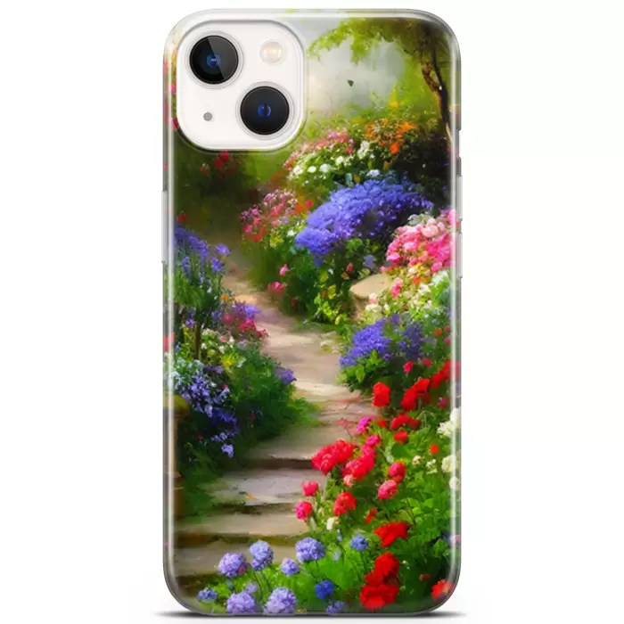 Apple iPhone 13 Mini Uyumlu Kılıf Opus 16 Japon Bahçesi Hediyelik Kılıf Earth