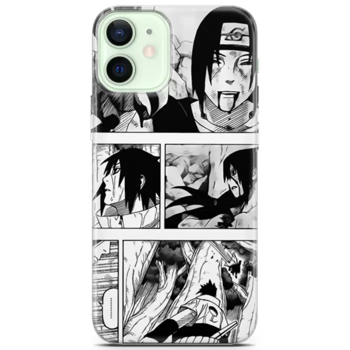 Apple iPhone 12 Uyumlu Kılıf Opus 30 Naruto Manga Kenarları Şeffaf Kapak Hallowen