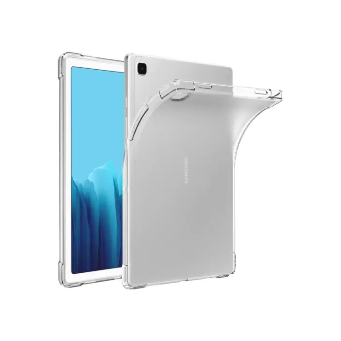 Samsung Galaxy Tab A7 Lite T220 T225 T227 Kılıf Others 03 Kulaklık Kedicik Arka Kapak Mavi