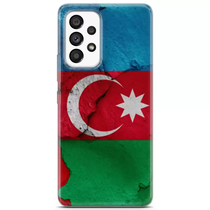 Samsung Galaxy A53 5G Uyumlu Kılıf Azarbaijan 18 Telefon Kılıfları Kırmızı Yeşil Mavi