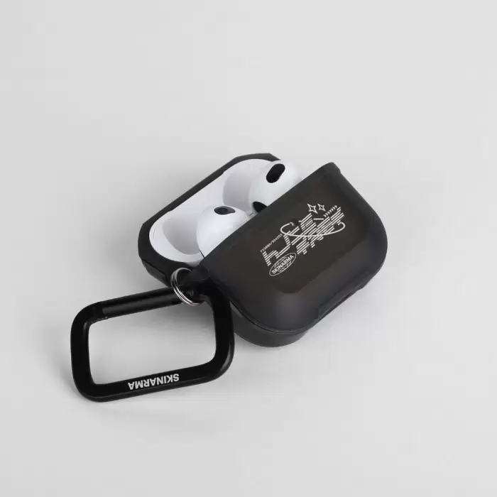 Apple Airpods Pro 2 Kılıf Skinarma Transparan Mat Tasarım Kinzoku Kılıf