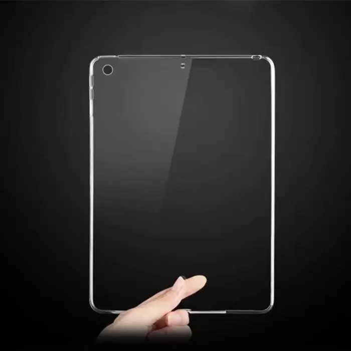 Apple iPad 10.2 2021 (9.Nesil) Kılıf Lopard Tablet Kamera Korumalı Renksiz Şeffaf Esnek Silikon Kapak Süper