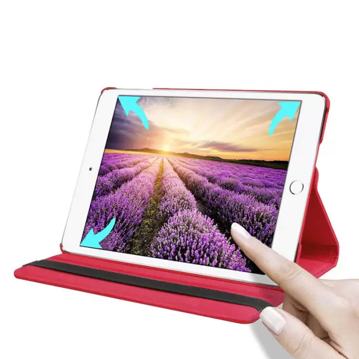 Apple iPad 10.2 2021 (9.Nesil) 360 Dönebilen Standlı Case Kılıf Tablet Kılıfı