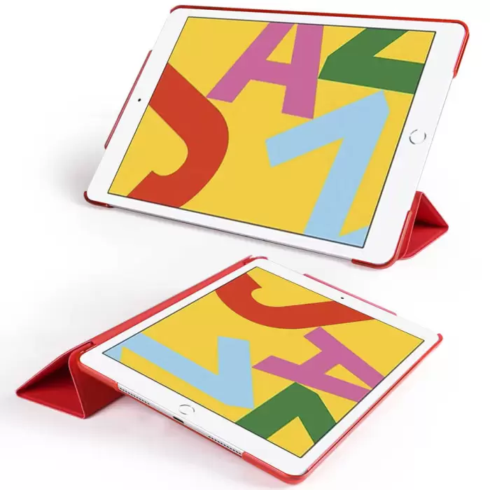 Apple iPad 10.2 2021 (9.Nesil) Smart Cover Standlı Kılıf 1-1 Orijinal Kalite