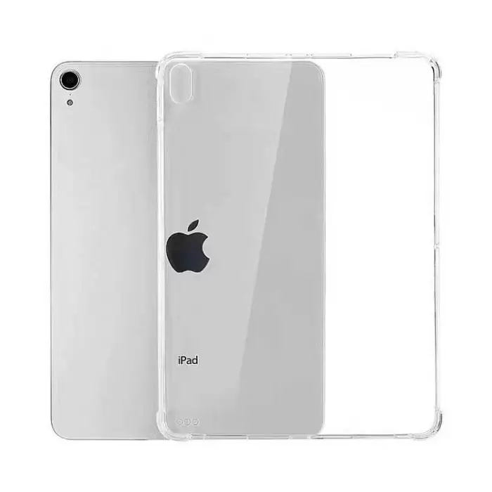 Apple iPad Air 10.9 2020 (4.Nesil) Kılıf Lopard Tablet Nitro Antishock Köşe Koruma Darbe Emici Şeffaf Orjinal Doku Silikon Kapak