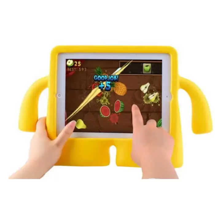 Apple iPad Mini 2021 (6.Nesil) Uyumlu Standlı Çocuklar Için Renkli Tutacaklı Tablet Kılıfı