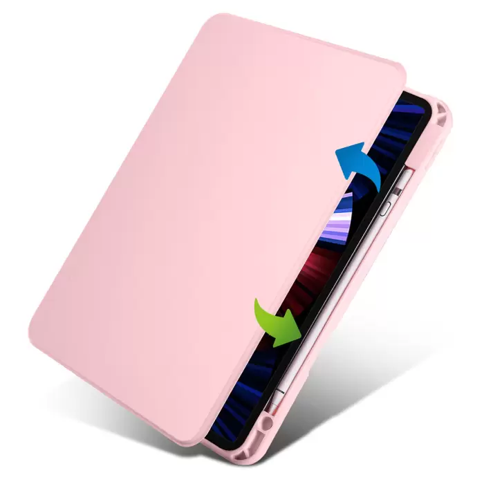 Apple iPad Pro 11 2018 Kılıf Lopard Termik Kalem Bölmeli Dönebilen Standlı Kılıf