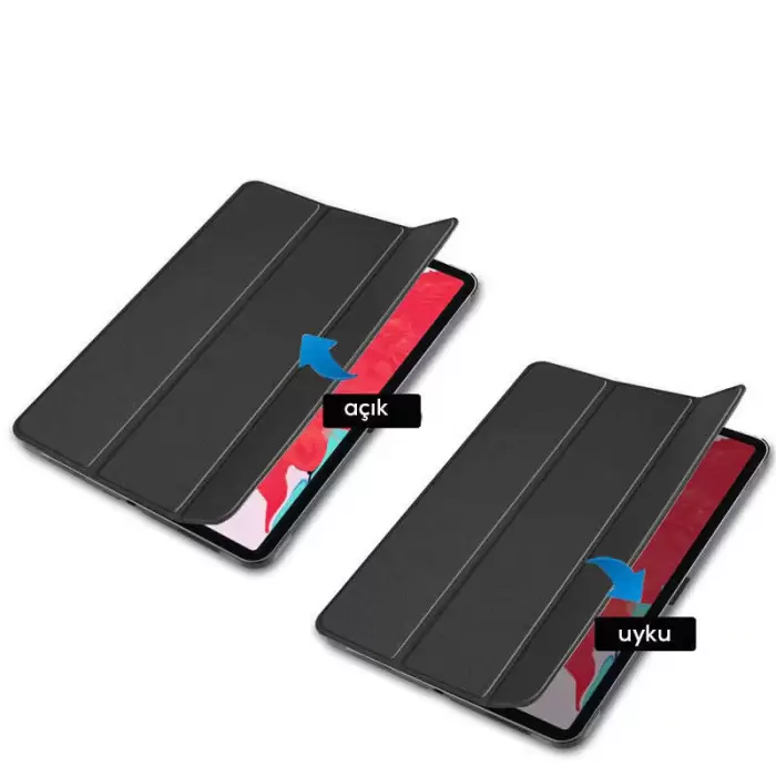 iPad Pro 12.9 2022 M2 Smart Cover Standlı Kılıf 1-1 Kalite