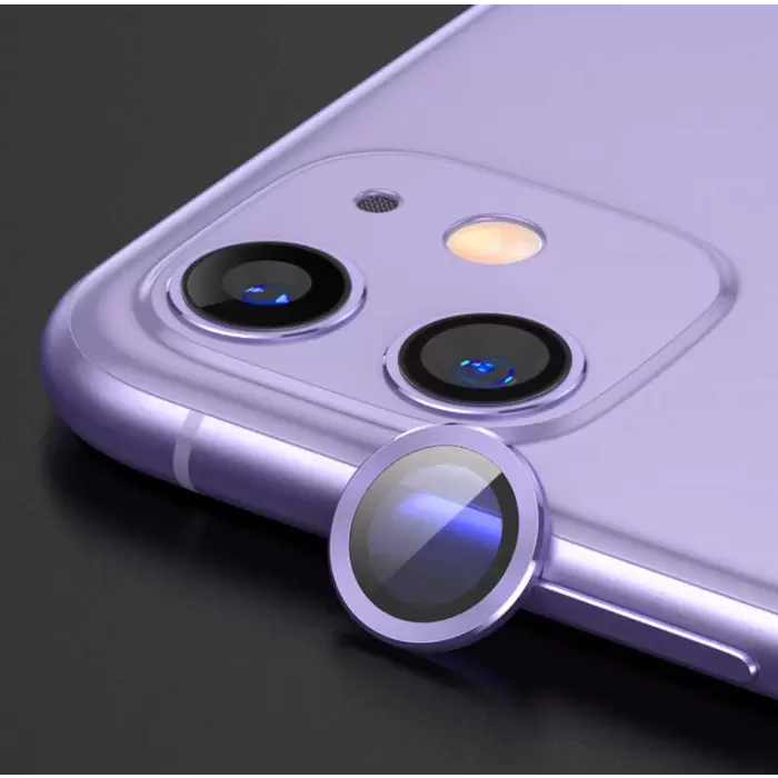 Apple iPhone 11 CL-07 Lens Koruma Parlak Renkli Kamera Koruyucu CL-08