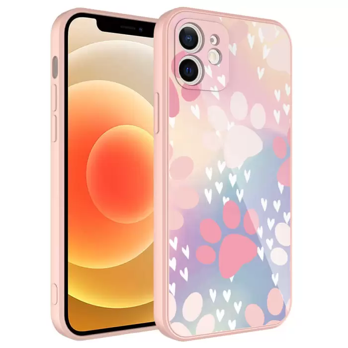 Apple iPhone 11 Kılıf Kamera Korumalı Desenli Sert Silikon Lopard Epoksi Kapak