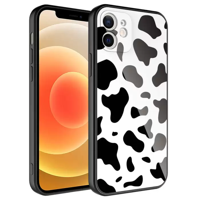 Apple iPhone 11 Kılıf Kamera Korumalı Desenli Sert Silikon Lopard Epoksi Kapak