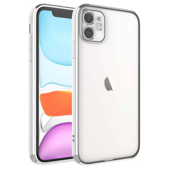 Apple iPhone 11 Kılıf Lopard Glitter Full Renkli Silikon Kapak