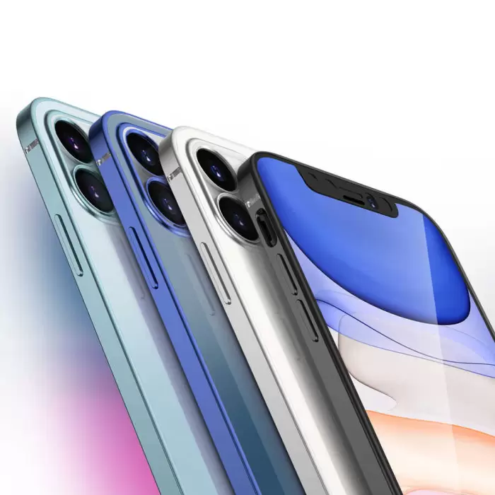 Apple iPhone 11 Kılıf Lopard Mat Gbox Silikon Kapak İnce Mat Arka Yüzey Elektroplatin