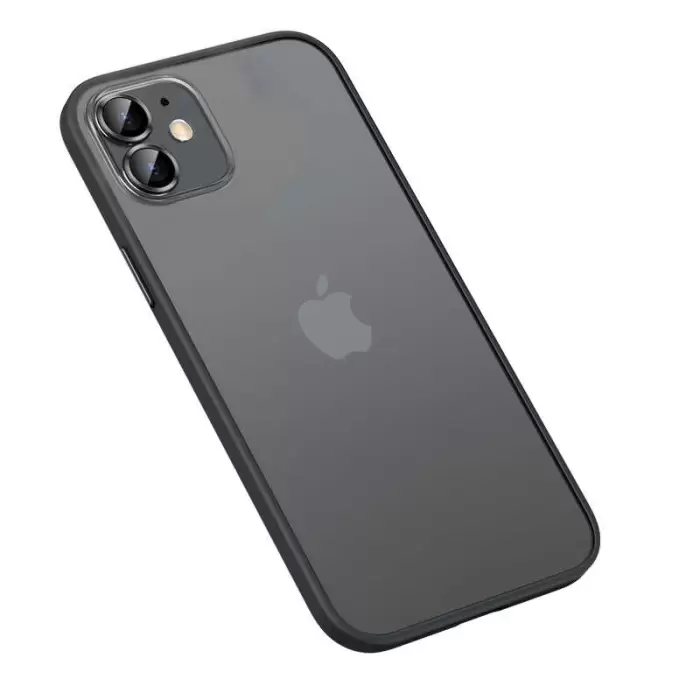 iPhone 11 Kamera Koruyucul Kılıf Arkası Buzlu Mat Transparan Retro Kapak Koruma