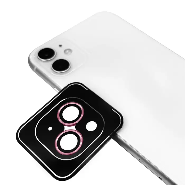 iPhone 11 Uyumlu Lens Koruma Parlak Renkli Kamera Koruyucu CL-08 (TAKMA APARATIYLA) Koruma