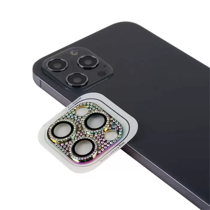 Apple iPhone 11 Pro CL-08 Lens Koruma Parlak Renkli Kamera Koruyucu CL-08