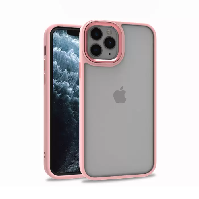 Apple iPhone 11 Pro Kılıf Lopard Kamera Çıkıntılı Arkası Şeffaf Köşeleri Parlak Renkli Işlemeli Kapak Flora