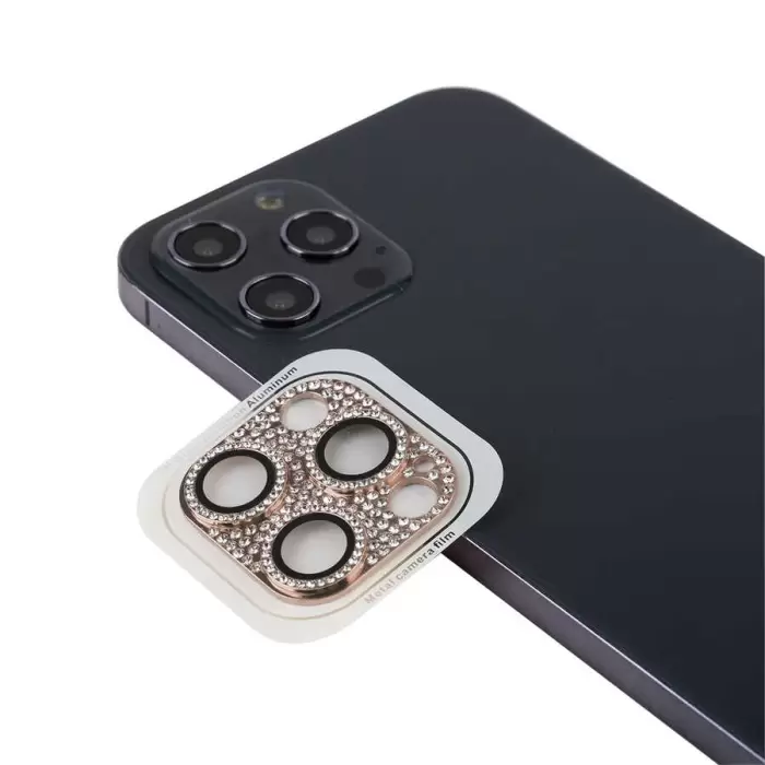 Apple iPhone 11 Pro Max CL-08 Lens Koruma Parlak Renkli Kamera Koruyucu CL-08