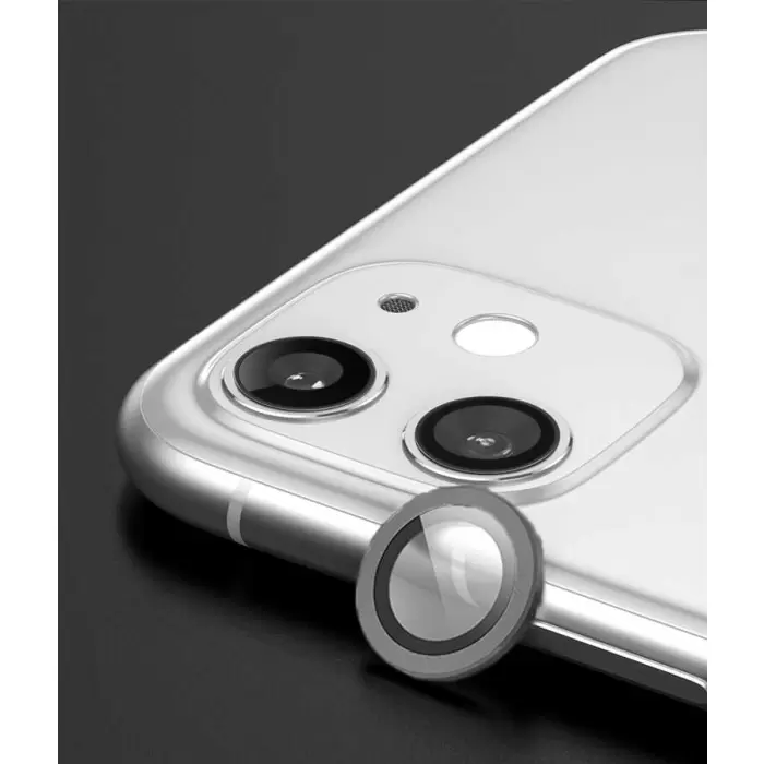 Apple iPhone 12 CL-07 Lens Koruma Parlak Renkli Kamera Koruyucu CL-08