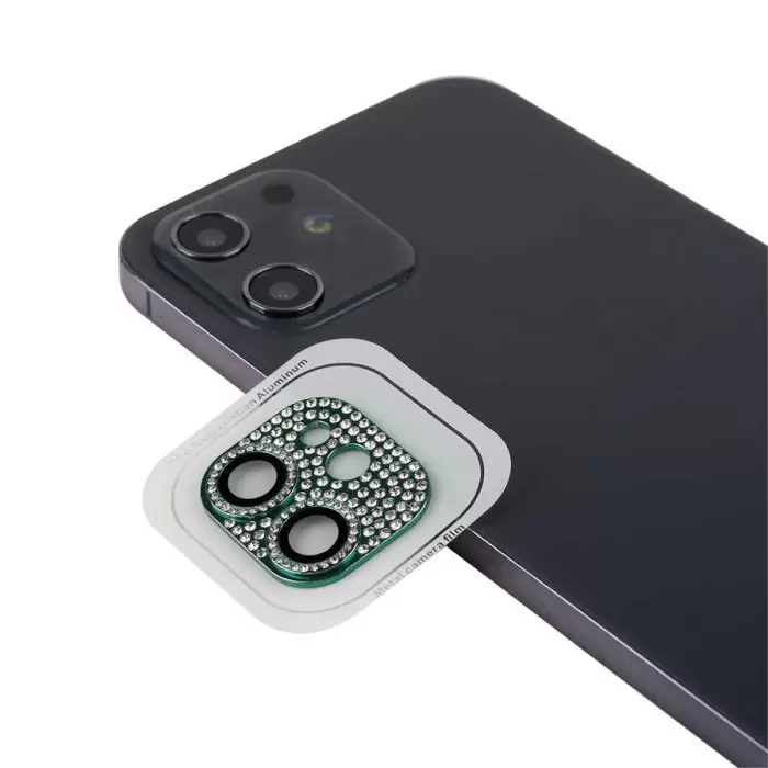 Apple iPhone 12 CL-08 Lens Koruma Parlak Renkli Kamera Koruyucu CL-08