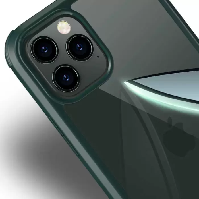 Apple iPhone 12 Kılıf Lopard Dor Silikon Temperli Cam Kapak