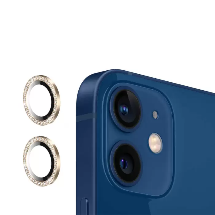 Apple iPhone 12 Mini CL-06 Lens Koruma Parlak Renkli Kamera Koruyucu CL-08