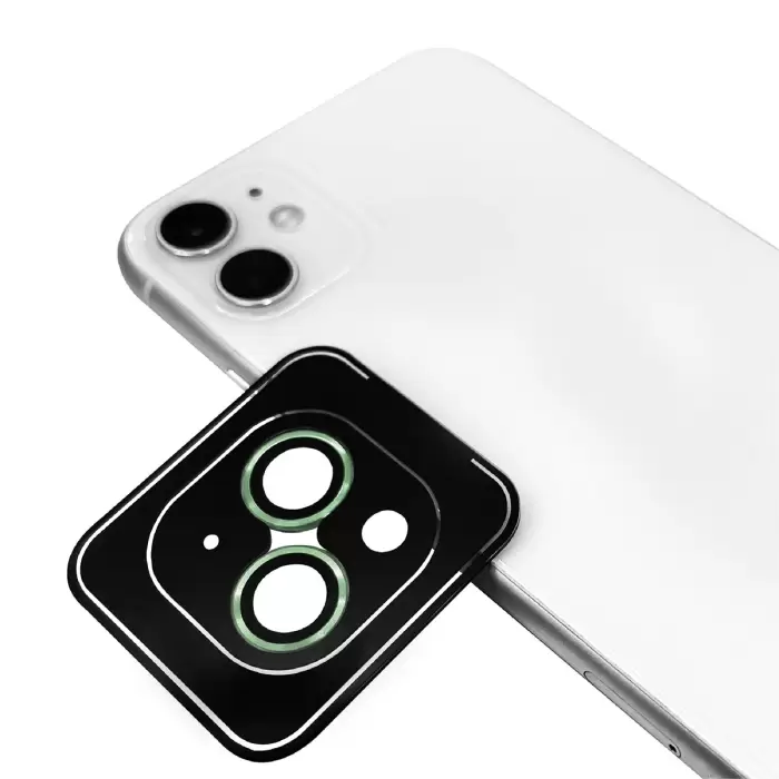 Apple iPhone 12 Mini Lopard CL-11 Safir Parmak İzi Bırakmayan Anti-Reflective Lens Koruma Parlak Renkli Kamera Koruyucu CL-08