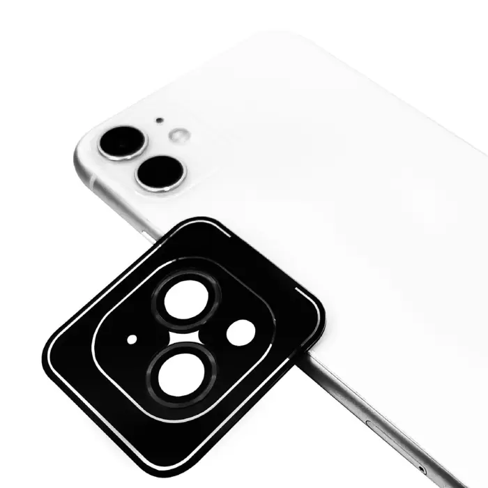 Apple iPhone 12 Mini Uyumlu Lens Koruma Parlak Renkli Kamera Koruyucu CL-08 (TAKMA APARATIYLA) Koruma