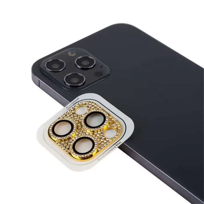 Apple iPhone 12 Pro CL-08 Lens Koruma Parlak Renkli Kamera Koruyucu CL-08