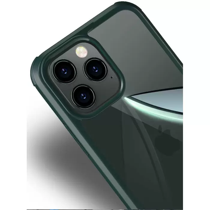 Apple iPhone 12 Pro Kılıf Lopard Dor Silikon Temperli Cam Kapak