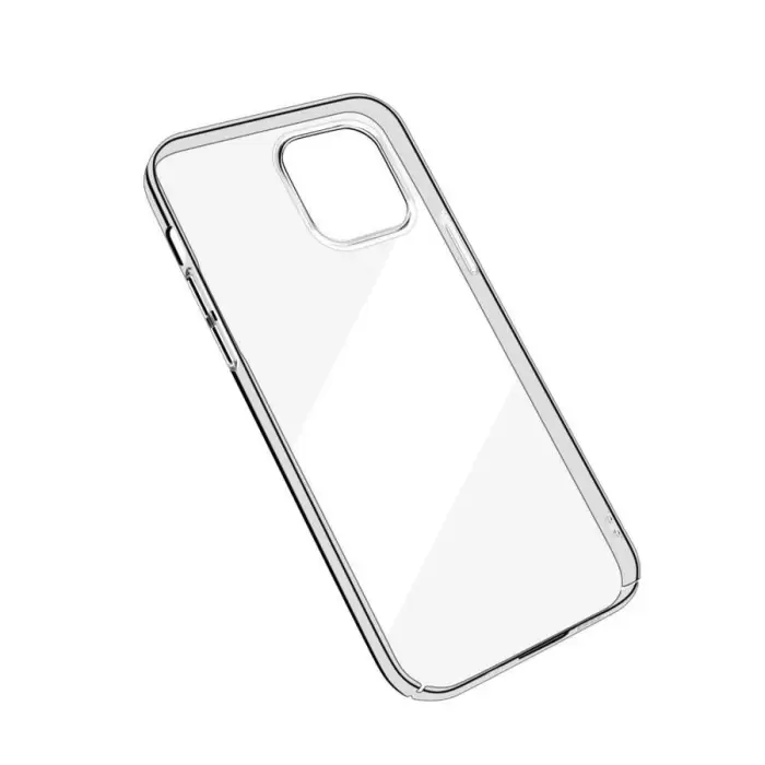 Apple iPhone 12 Pro Kılıf Saydam Droga Kapak Droga Kristal Şeffaf Sert Pc Pürüssüz