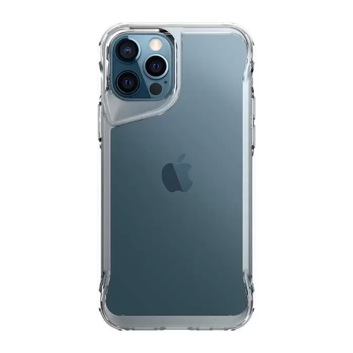 Apple iPhone 12 Pro Uyumlu Pürüssüz Sert Kapak Kamera Yükseltili Şeffaf Darbe Emici Ultra Koruma