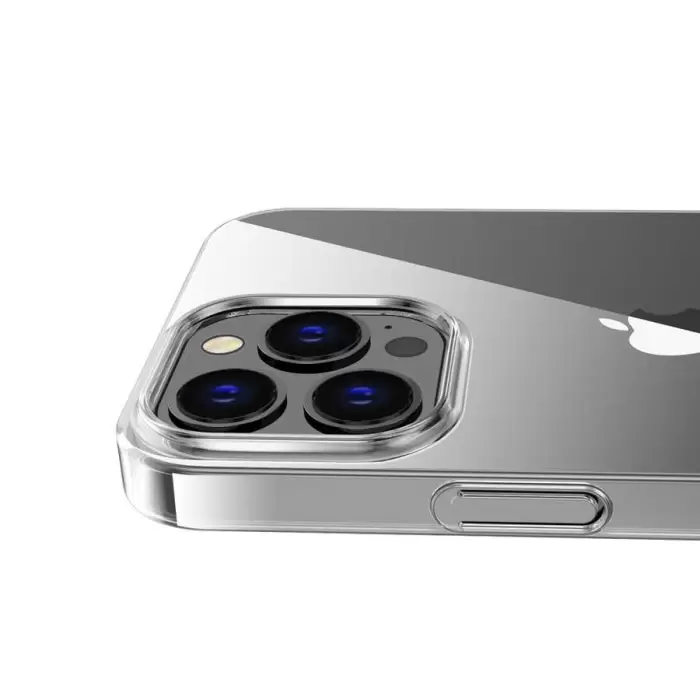 Apple iPhone 12 Pro Kapak Hassas Buton Uyumlu Şeffaf Sert Pürüssüz Kılıf Vonn