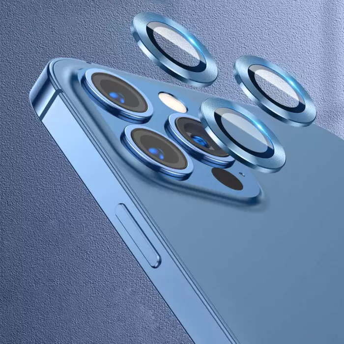 Apple iPhone 12 Pro Max CL-07 Lens Koruma Parlak Renkli Kamera Koruyucu CL-08